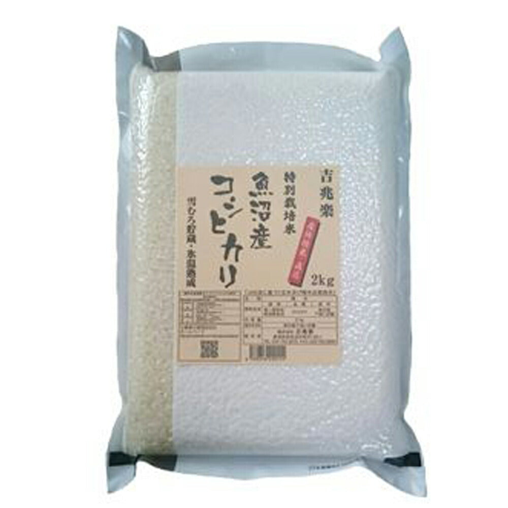 新潟 雪蔵仕込 特別栽培米魚沼産コシヒカリ 2kg×1 真空ﾊﾟｯｸ