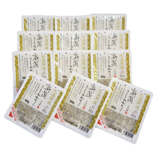 新潟 越後雪室屋 氷温熟成新潟こしひかり パックごはん 180g×12ﾊﾟｯｸ