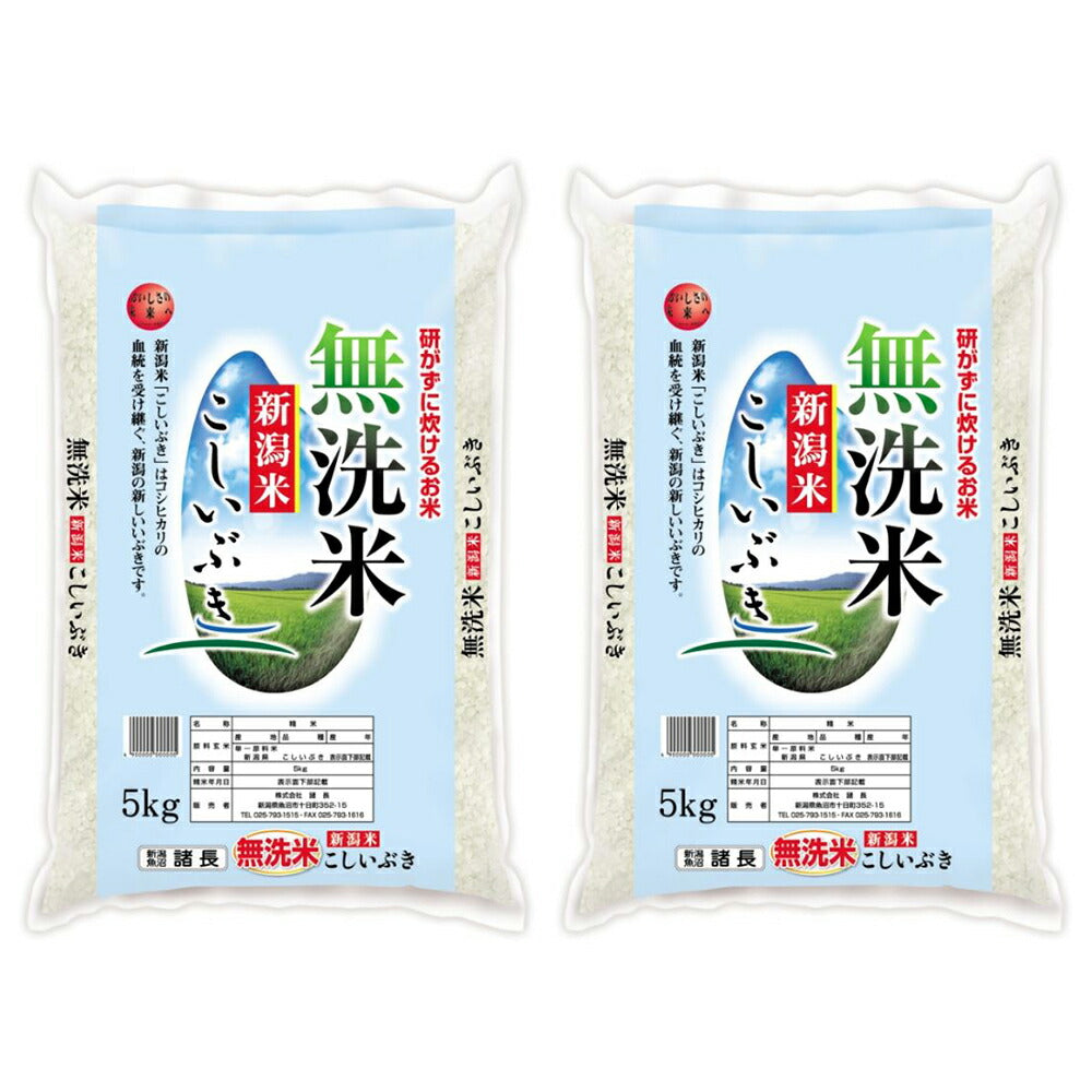 【3人シェア買いでお得】無洗米 新潟産こしいぶき 5Kg×2
