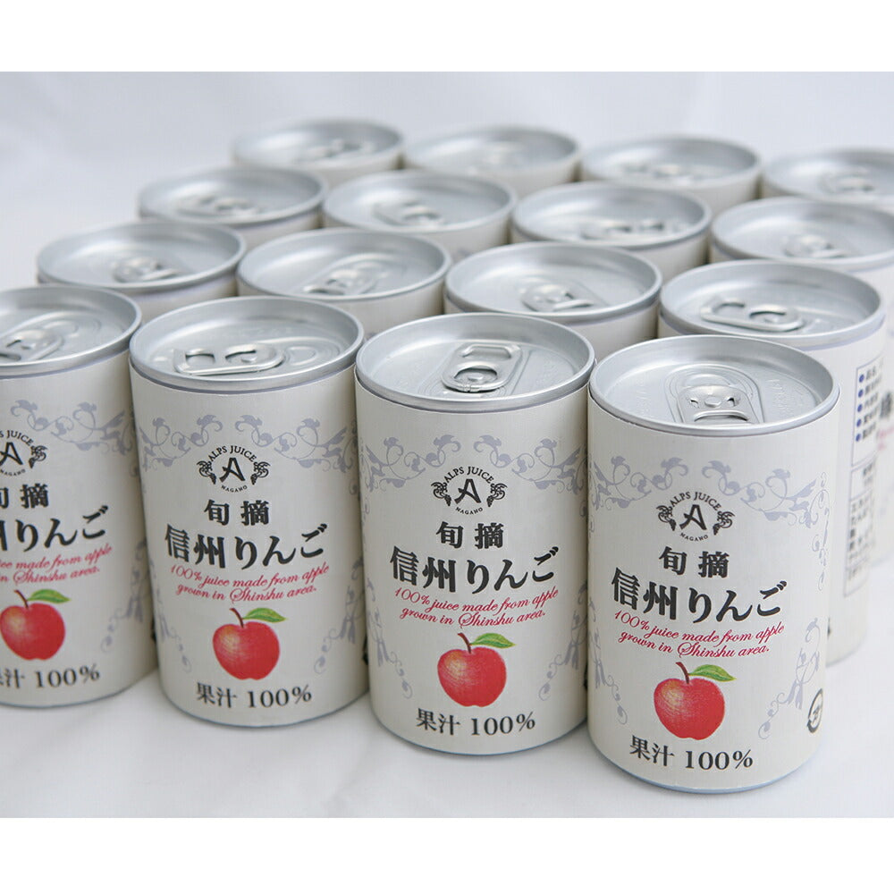 信州ストレートジュースアップル 160g×16缶