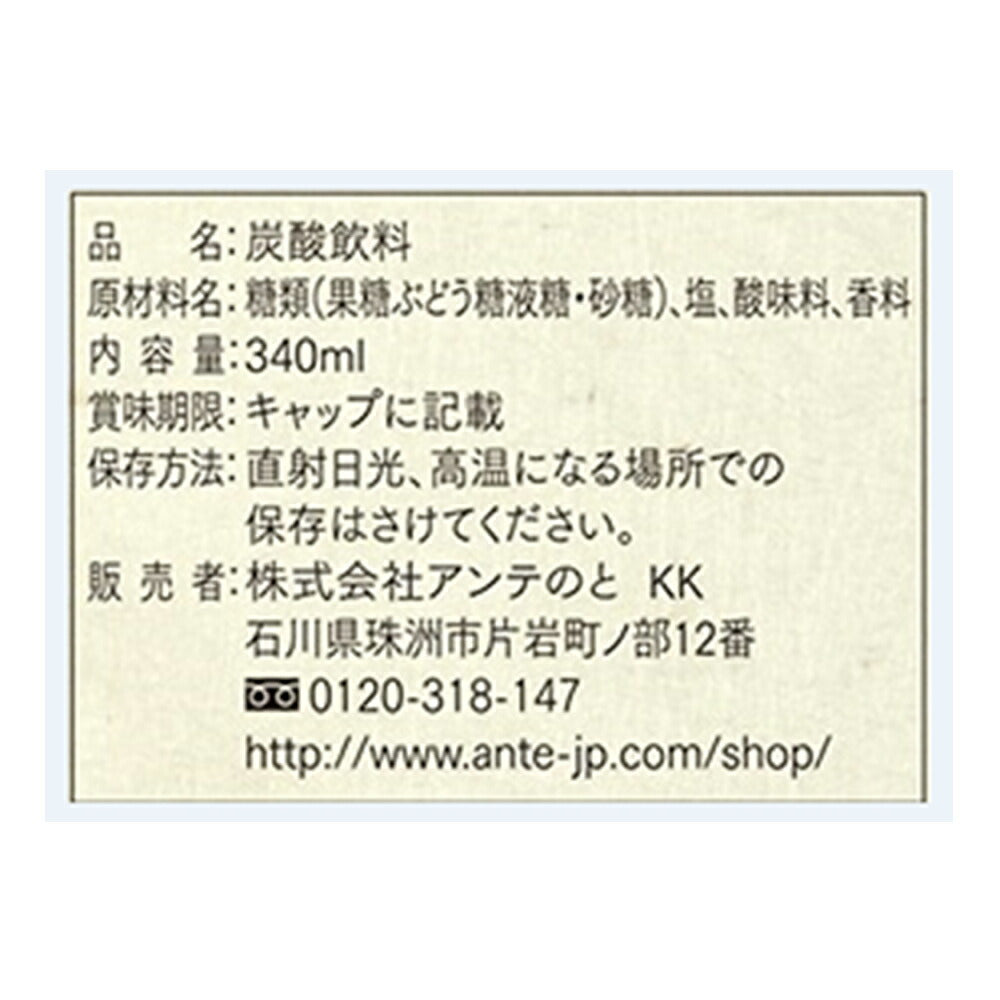 石川 奥能登地サイダー しおサイダー 340ml×12本