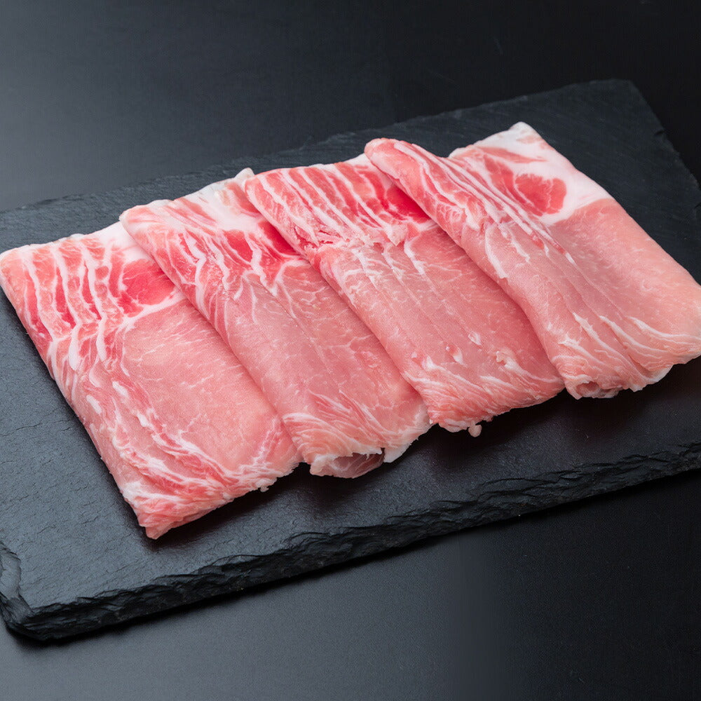 【3人シェア買いでお得】鹿児島県産 黒豚 「黒の匠」 ロースしゃぶしゃぶ（400g）