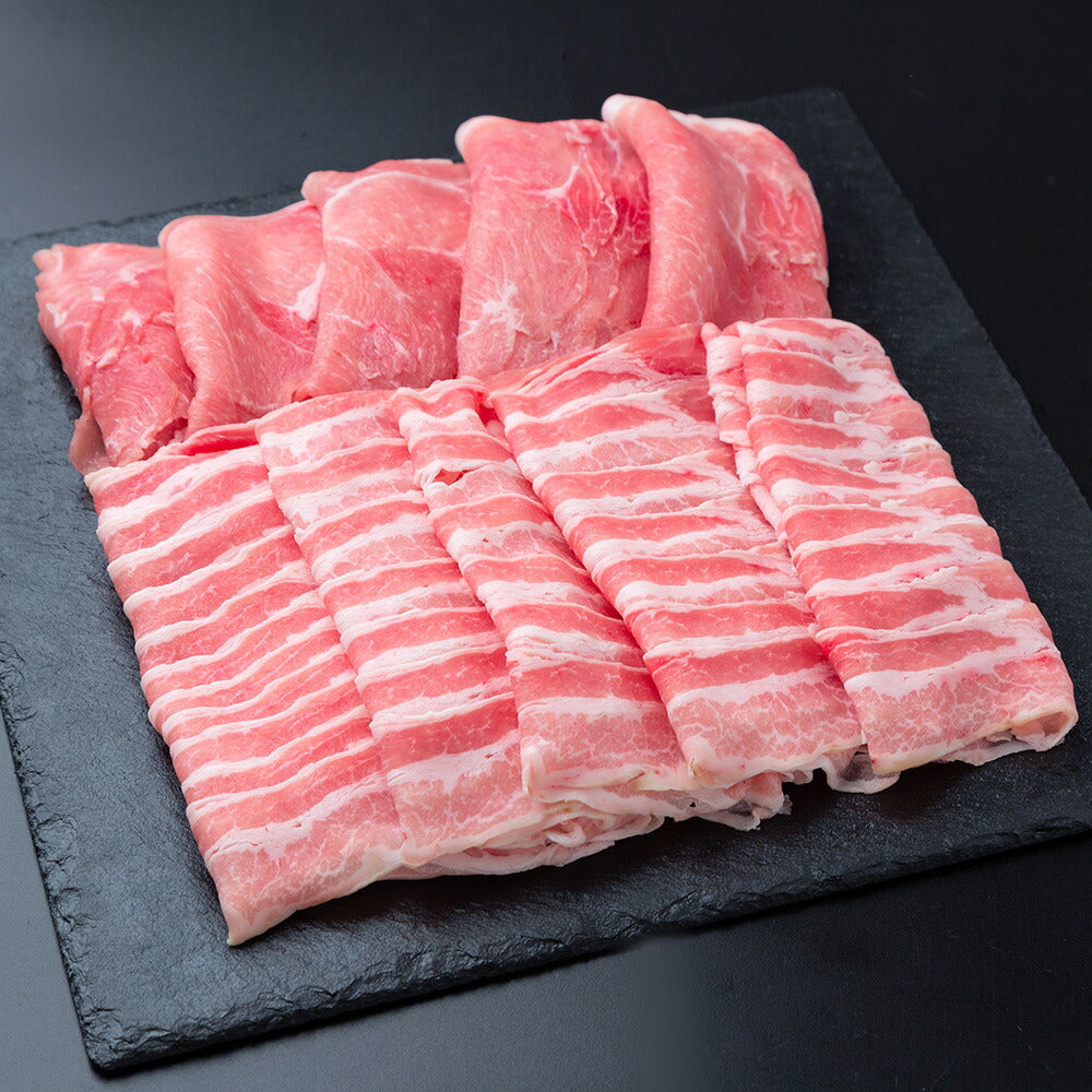 千葉県産 バナナパインポーク ロース・バラしゃぶしゃぶ（計800g）