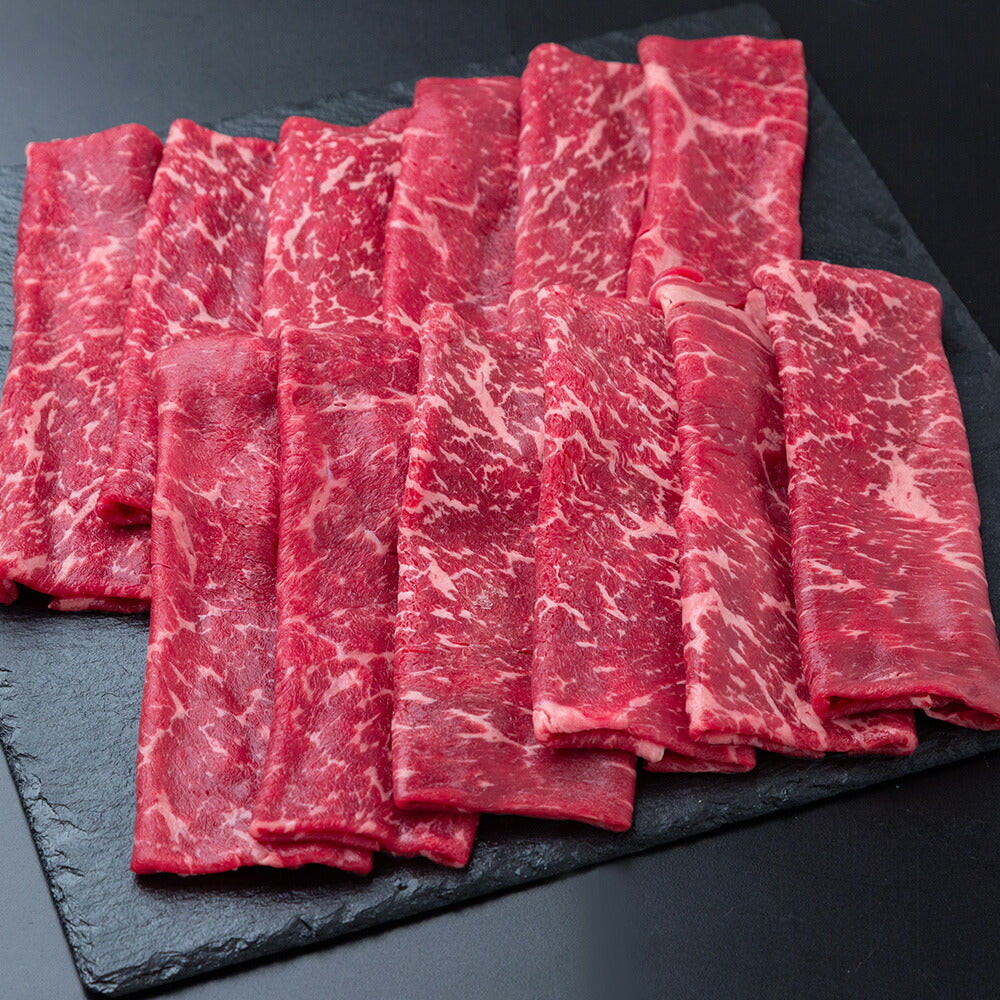 宮崎県産 霧峰牛 赤身モモすき焼き用（500g）【送料込み】