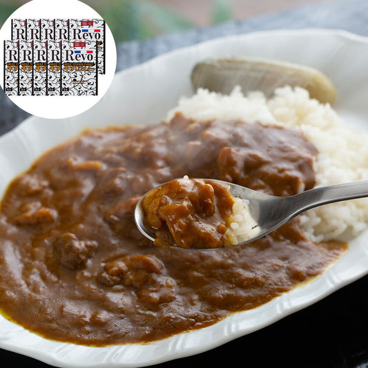 【3人シェア買いでお得】大阪 「洋食Revo」 和牛すじカレー（レトルト・10箱)