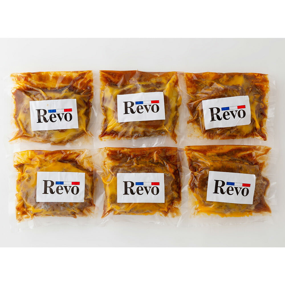 【3人シェア買いでお得】大阪 「洋食Ｒevo」 名物黒バーグ(6個)