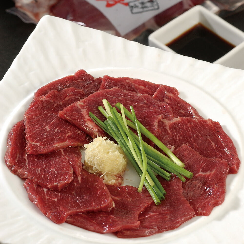 【3人シェア買いでお得】【お中元】長野 大正8年創業 馬刺専門店「若丸」 馬刺 800g