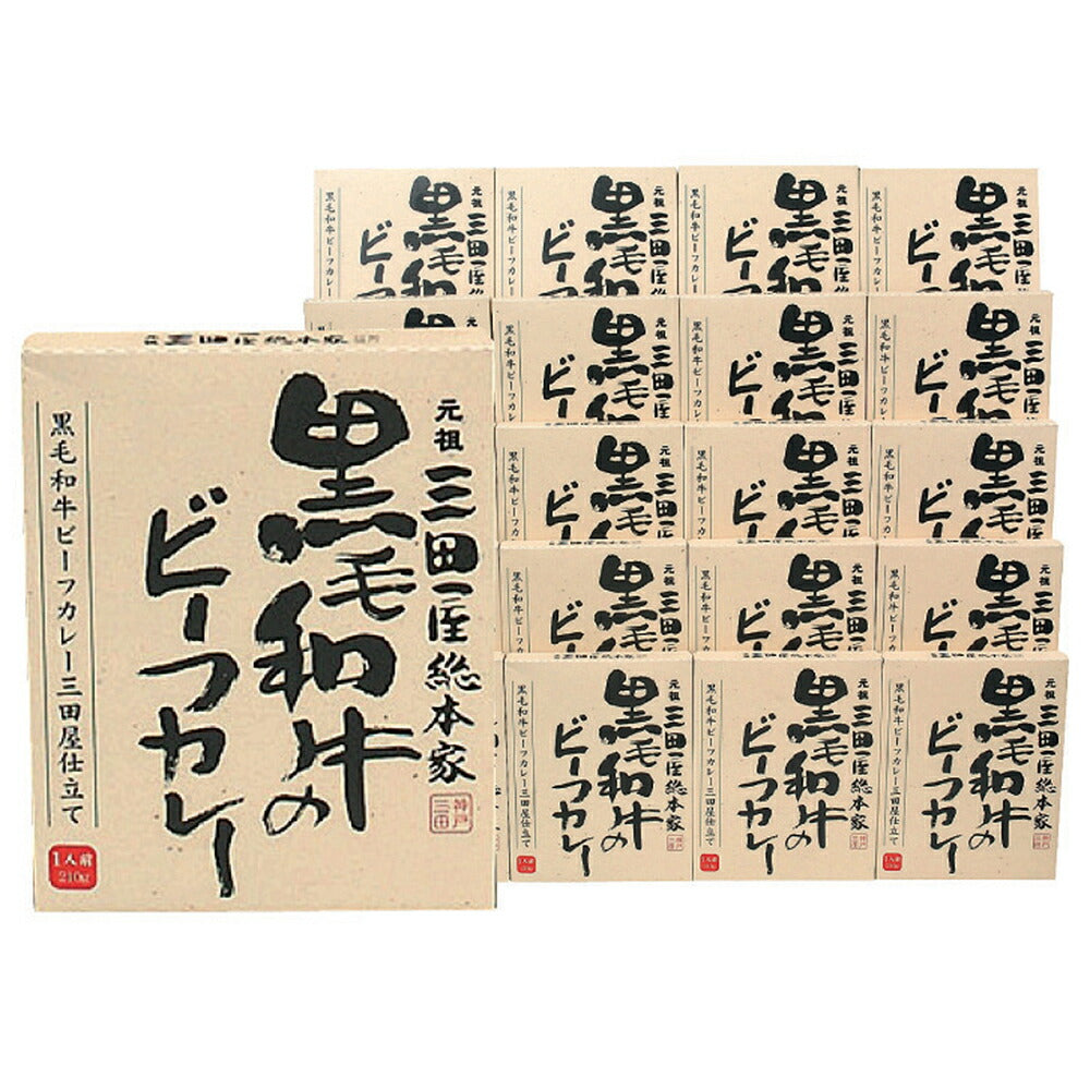 三田屋総本家　黒毛和牛のビーフカレー(20食)【送料込み】