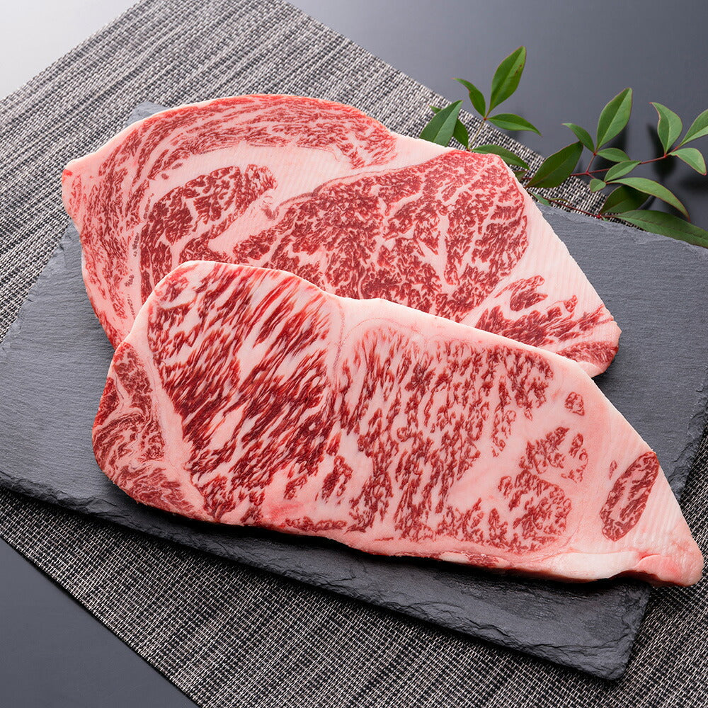 岡山 「和牛のルーツ」千屋牛ステーキ サーロイン200g リブロース200g (計400g)