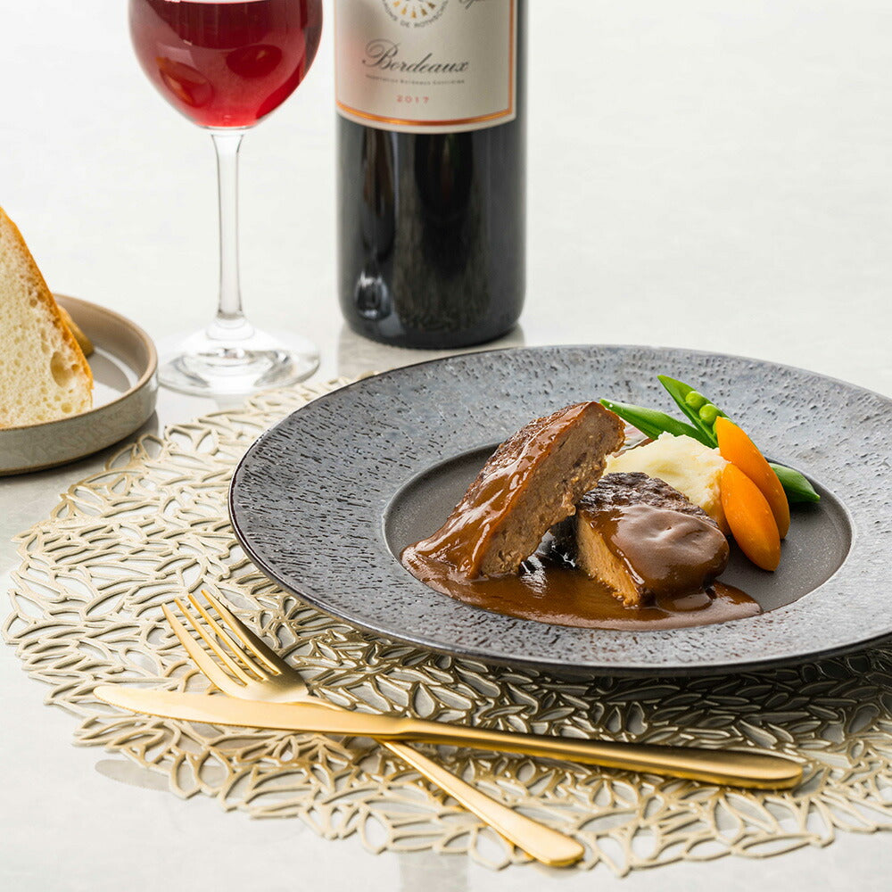 東京 「レストランリューズ」 飯塚隆太監修 デミグラスハンバーグ＆ビーフシチューギフト デミグラスハンバーグ150g×3 ビーフシチュー220g×2
