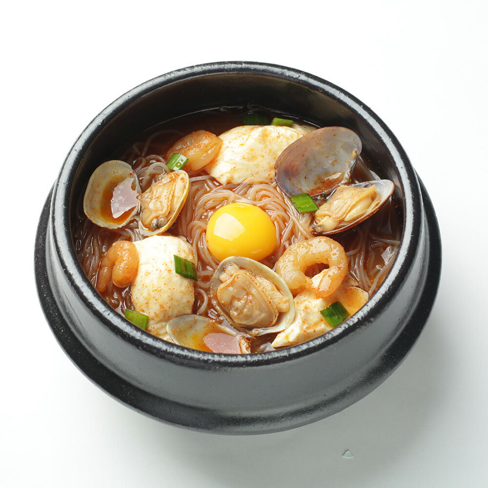 糖質0g ぷるんちゃん麺 海鮮チゲ味 12袋入 200g（麺70g スープ130g）×12