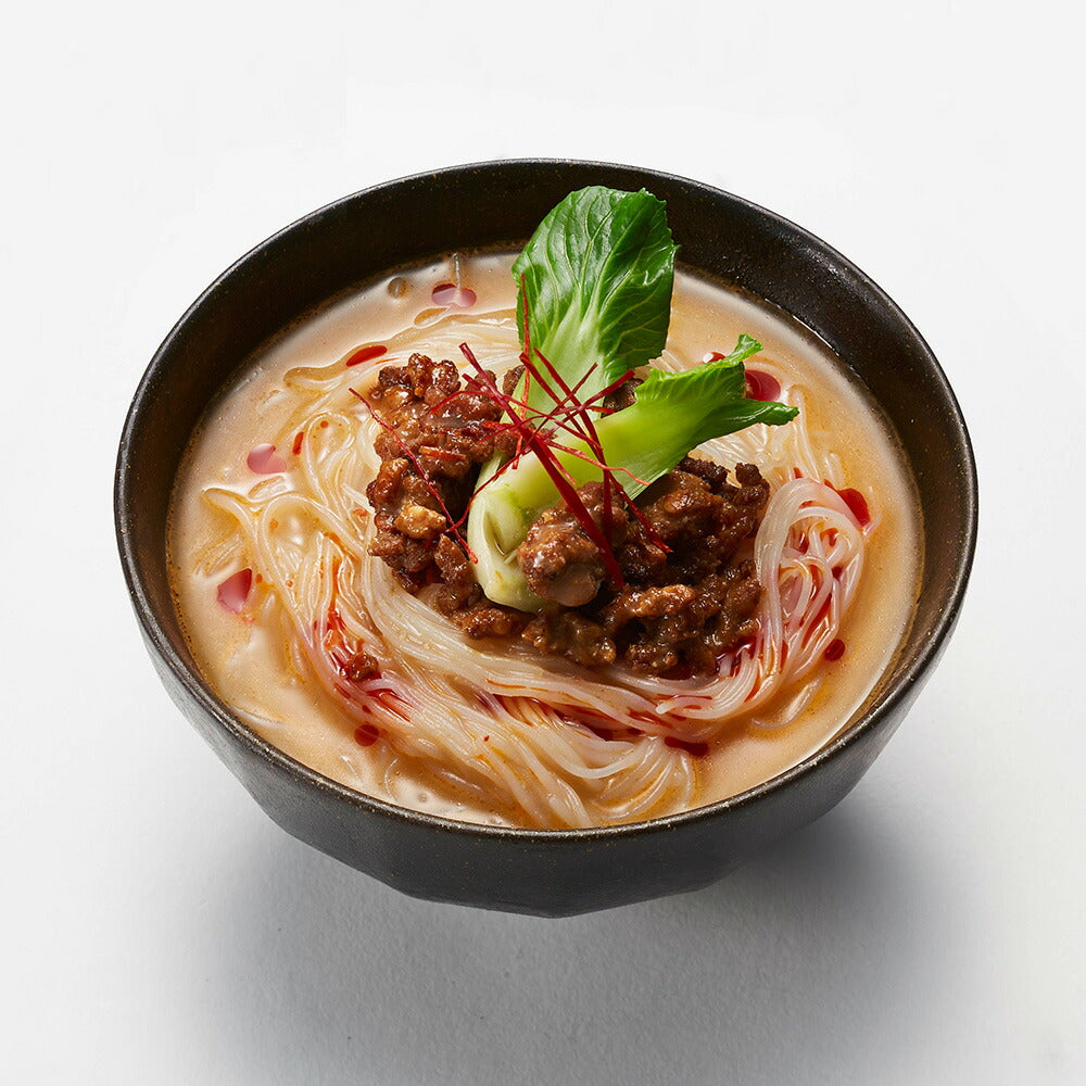 【3人シェア買いでお得】糖質0g ぷるんちゃん麺 豆乳担々味 12袋入 200g（麺70g スープ130g）×12