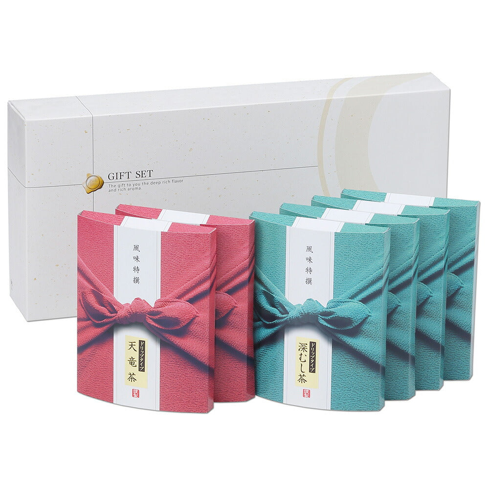 緑一服（ドリップ緑茶） 深むし茶（3ｇ×5）×4 天竜茶（3ｇ×3）×2