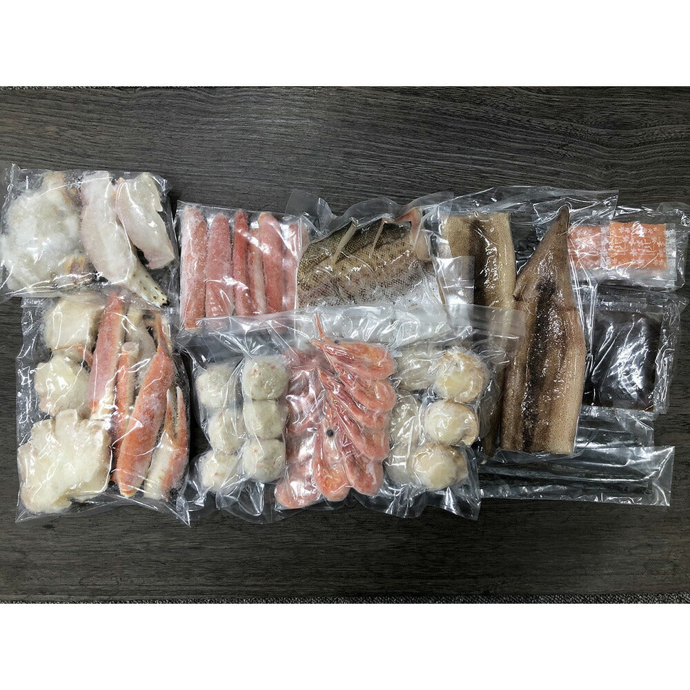 【3人シェア買いでお得】かにちり鍋 ずわい300g たらば100g ポーション100g