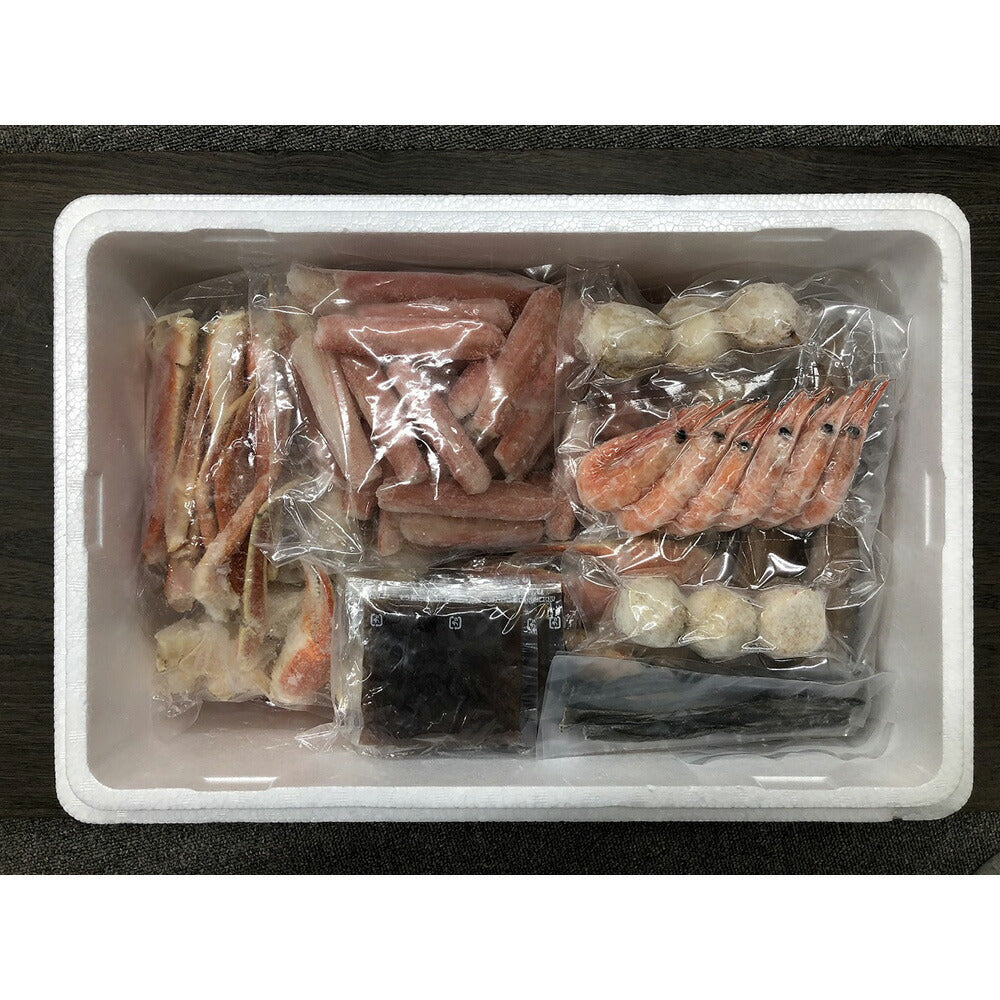 かにちり鍋 ずわい1kg たらば600g ポーション400g