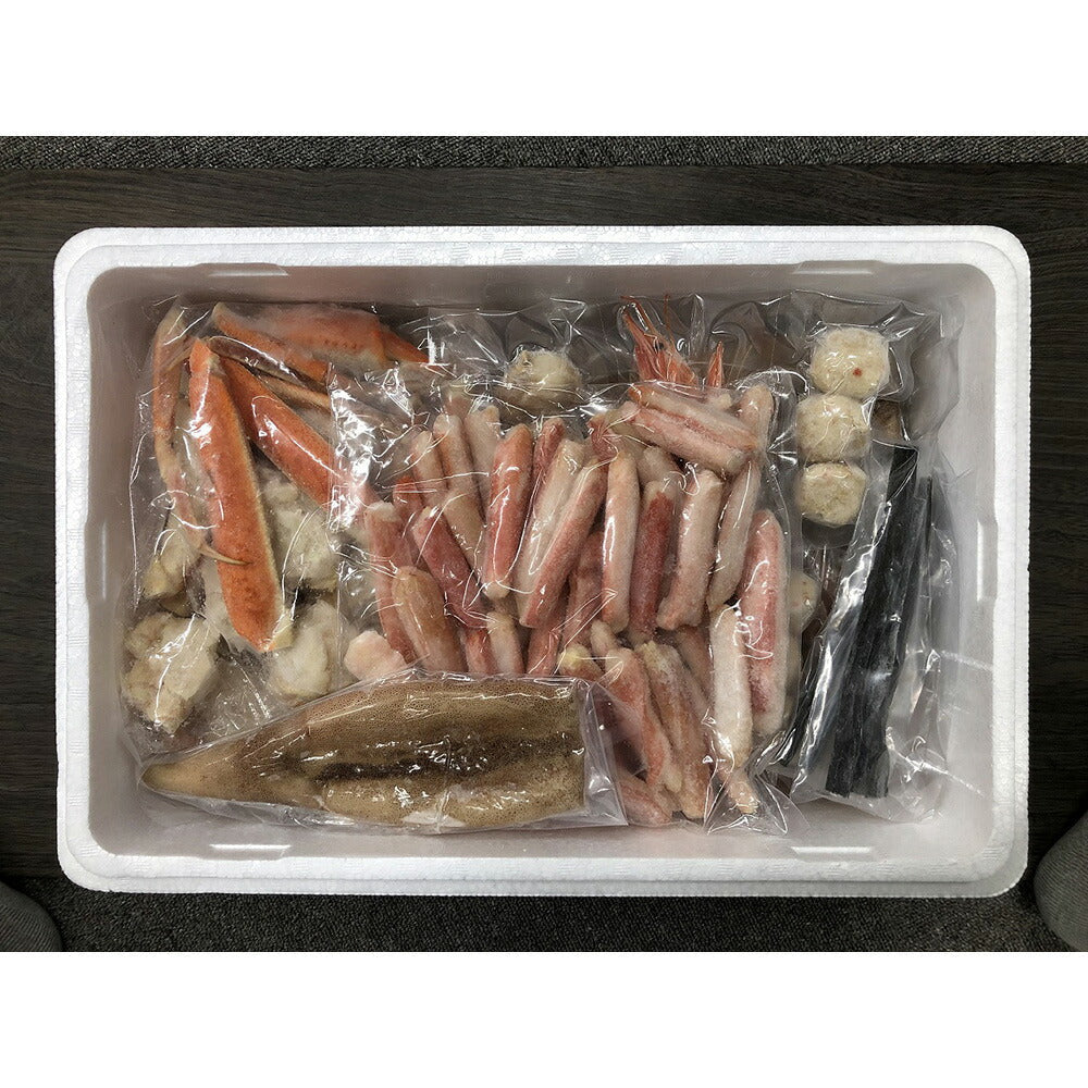 【3人シェア買いでお得】かにちり鍋 ずわい1kg たらば600g ポーション600g