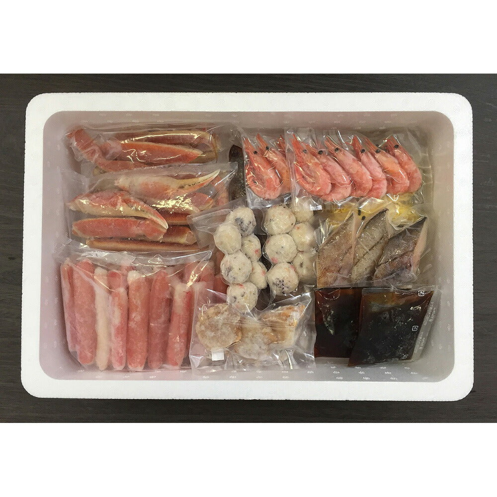 【3人シェア買いでお得】海鮮かに鍋 ずわい400g ポーション400g