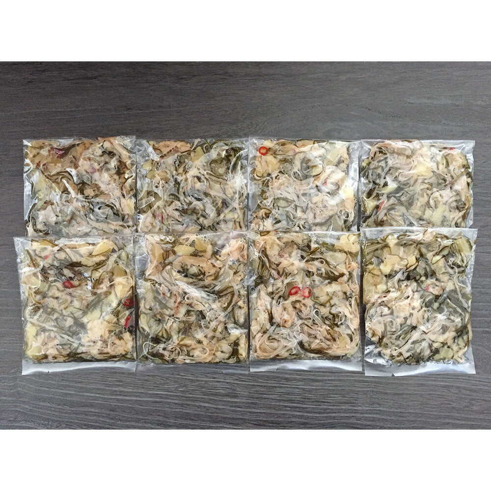【3人シェア買いでお得】北海道 白醤油小分け松前漬け ×8