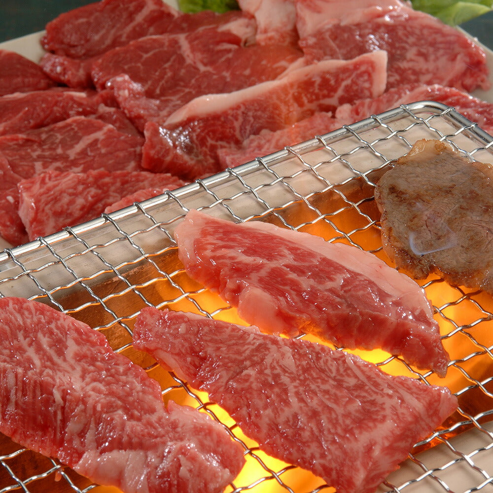 東京 人形町 日山 黒毛和牛赤身・カルビ焼肉 各150ｇ【送料込み】