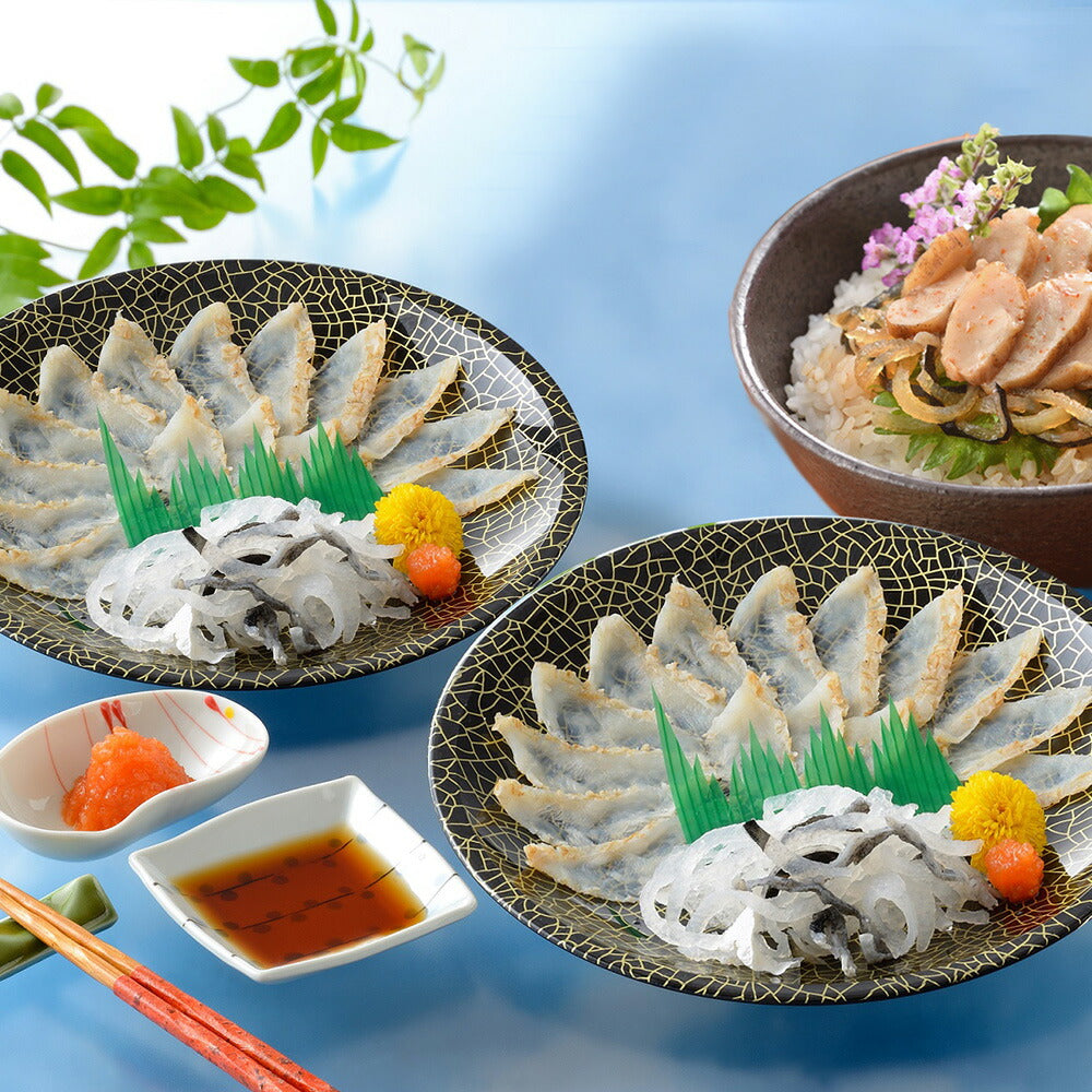関とら本店 ふく三昧 ふくたたき刺身とふく漬け丼の具セット【送料込み】