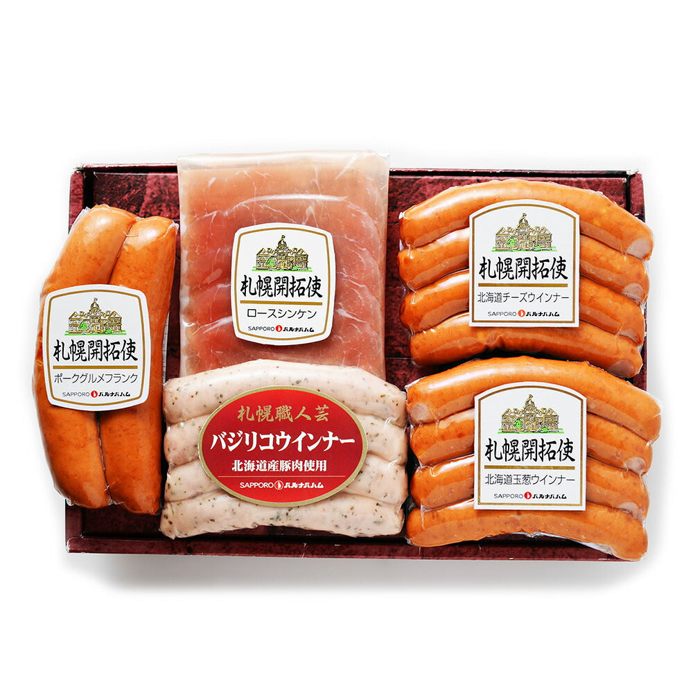 北海道 札幌バルナバフーズ ハムギフト 5種 詰め合わせ ウインナー 生ハム ウインナー【送料込み】