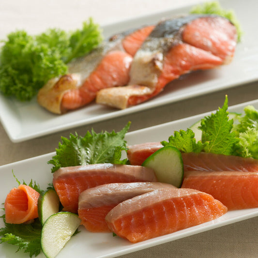 福井 丸和 サーモンと紅鮭の詰合せ 刺身 鮭 さけ サケ サーモン【送料込み】