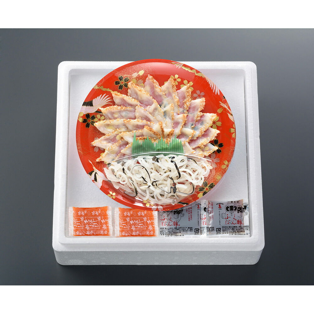 関とら本店 ふくたたき刺身 セット 刺身55g 皮20g フグ ふぐ刺し ふぐ刺身【送料込み】