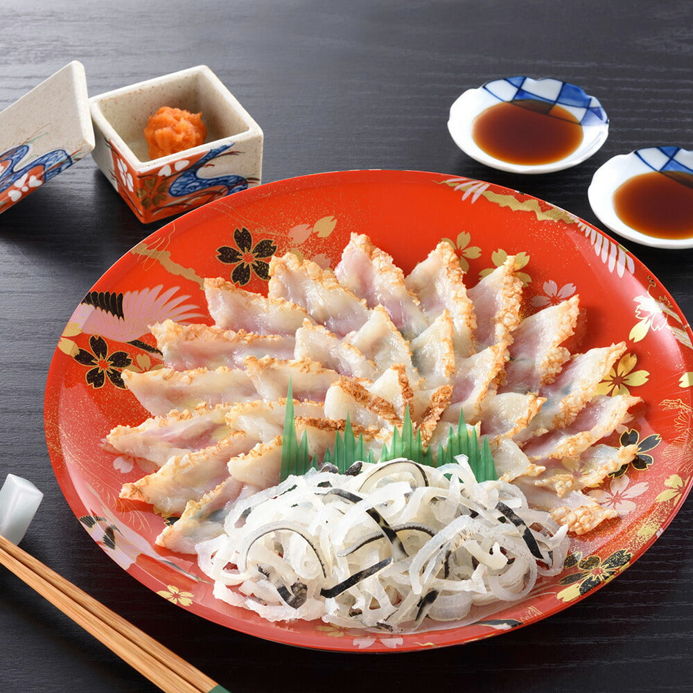 関とら本店 ふくたたき刺身 セット 刺身55g 皮20g フグ ふぐ刺し ふぐ刺身【送料込み】