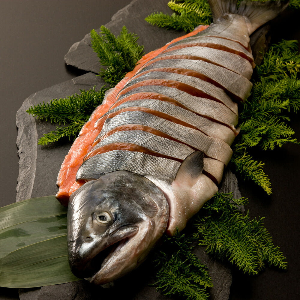 三協水産 北海道日高沖 新巻鮭 姿 切身 1.5kg 鮭 サケ さけ【送料込み】
