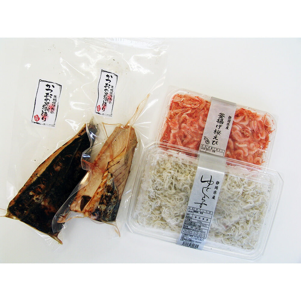 石原水産 静岡県産 鰹たたき 桜えび しらす セット カツオ 鰹 かつおたたき【送料込み】