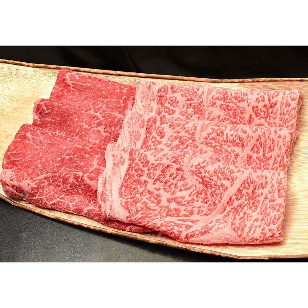 滋賀 松喜屋 近江牛すきやき・しゃぶしゃぶ用 ロース・モモ600g 鍋セット すき焼き【送料込み】【二重包装不可】【お届け不可地域：離島】