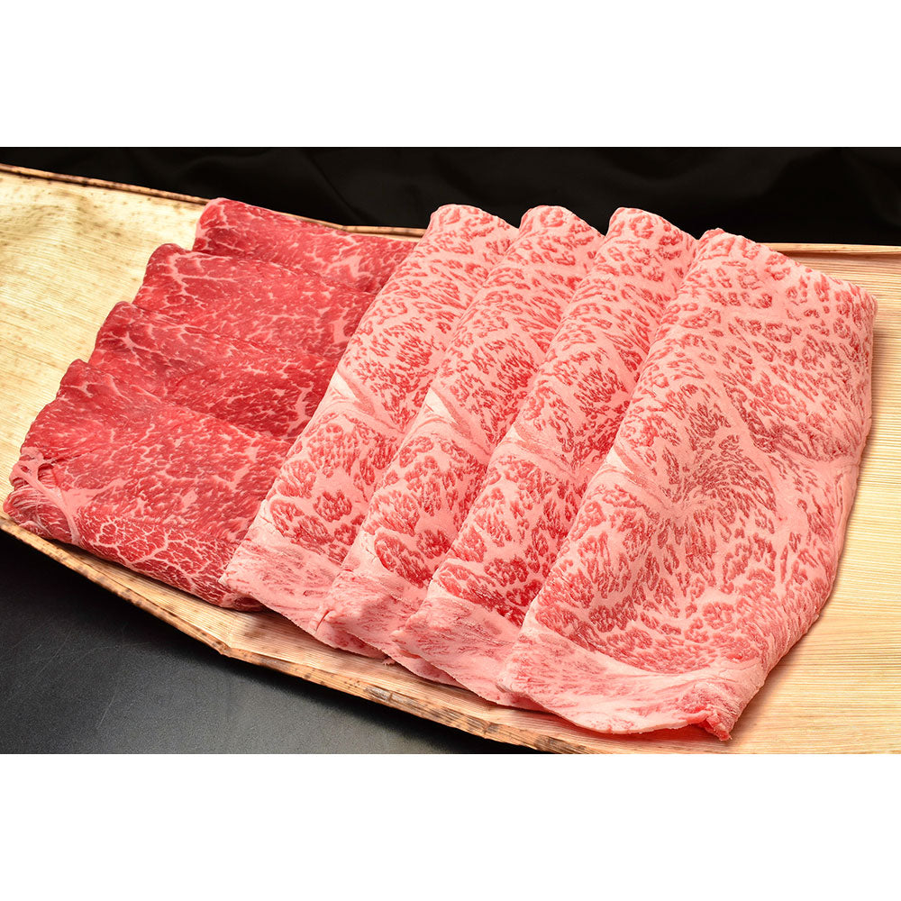 滋賀 松喜屋 近江牛すきやき・しゃぶしゃぶ用 ロース・モモ900g 鍋セット すき焼き【送料込み】【二重包装不可】【お届け不可地域：離島】