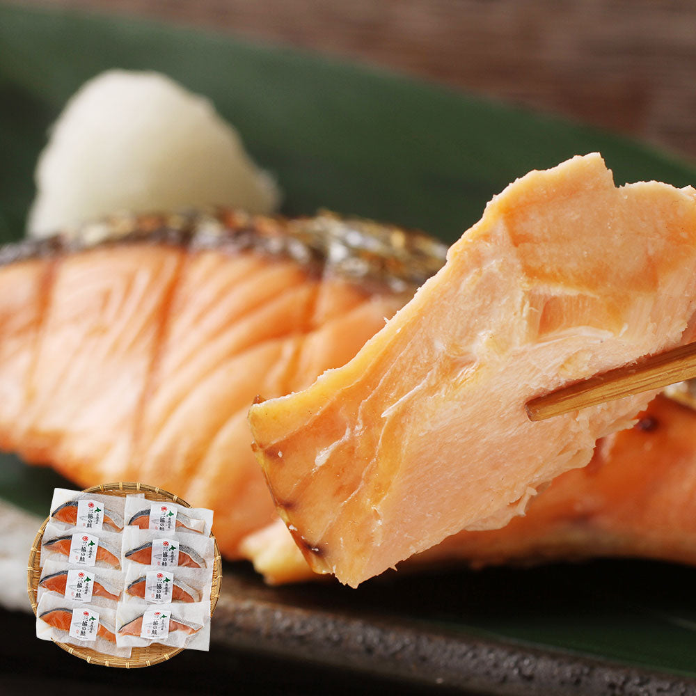 三協水産 北海道日高沖 秋鮭切身 70g×8 サケ【送料込み】【二重包装不可】【お届け不可地域：離島】