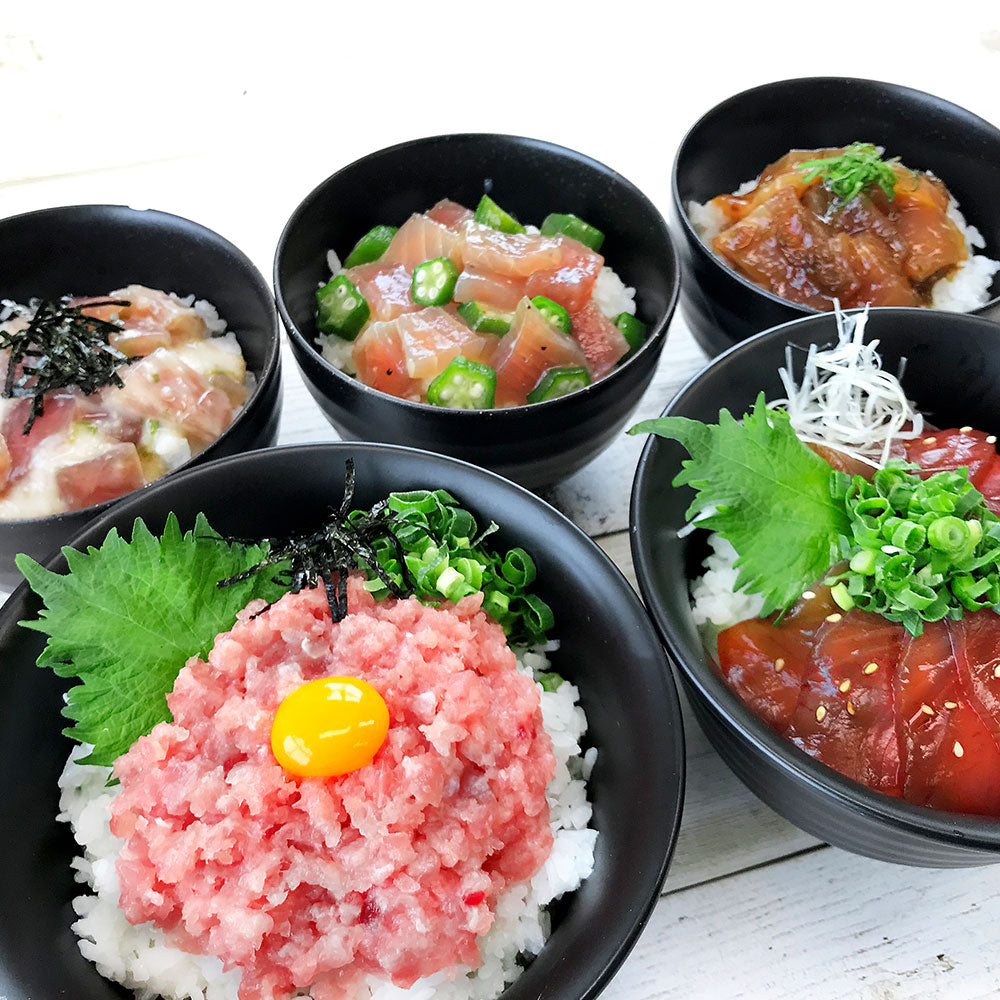 静岡 石原水産 まぐろ丼5種セット 和風惣菜 丼【送料込み】【二重包装不可】【お届け不可地域：離島】