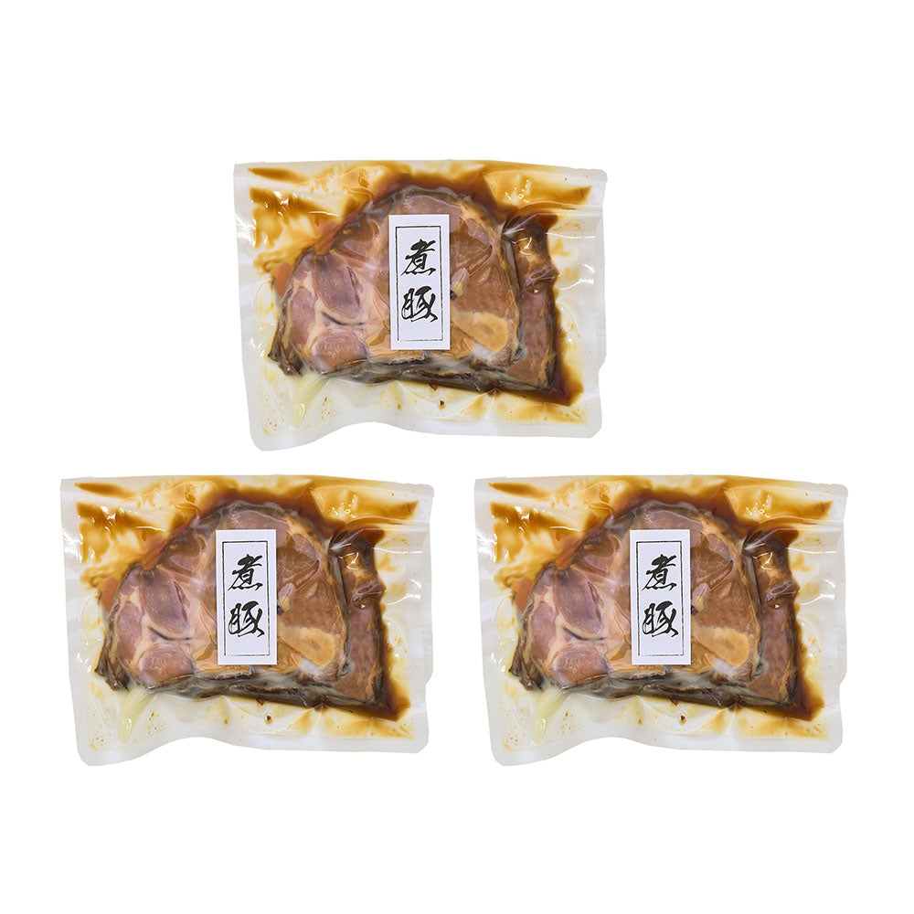 岐阜 創業明治10年 鵜舞屋 昆布巻のたれで仕込んだ煮豚 100g×3 和風惣菜【送料込み】【二重包装不可】【お届け不可地域：離島】
