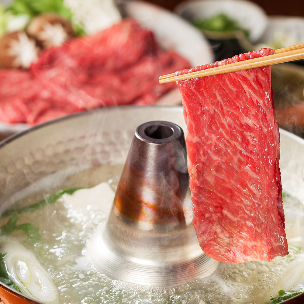 滋賀 山晃食品 近江牛すき焼き・しゃぶしゃぶ用 鍋セット すき焼き【送料込み】【二重包装不可】【お届け不可地域：離島】