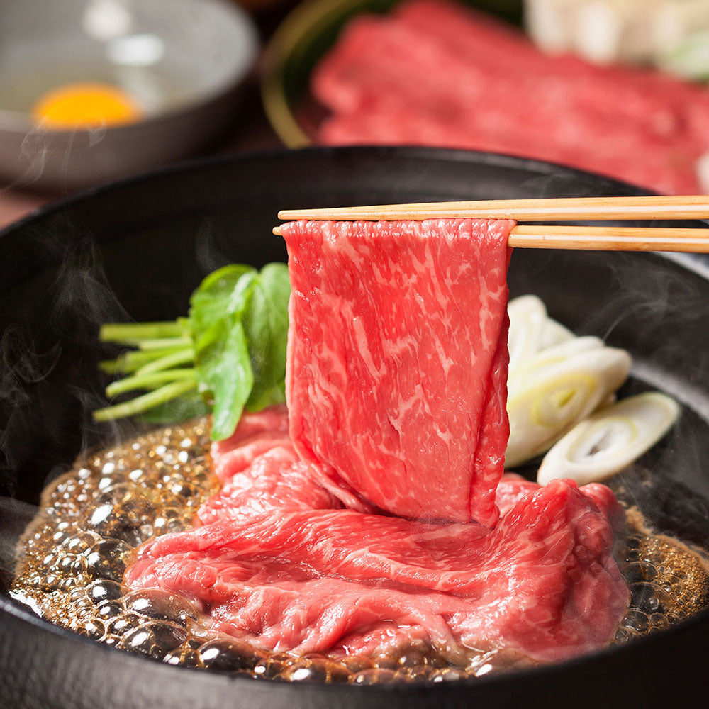 滋賀 山晃食品 近江牛すき焼き・しゃぶしゃぶ用 鍋セット すき焼き【送料込み】【二重包装不可】【お届け不可地域：離島】