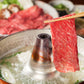 山形 山晃食品 米沢牛モモすき焼き・しゃぶしゃぶ用450g 鍋セット すき焼き【送料込み】【二重包装不可】【お届け不可地域：離島】