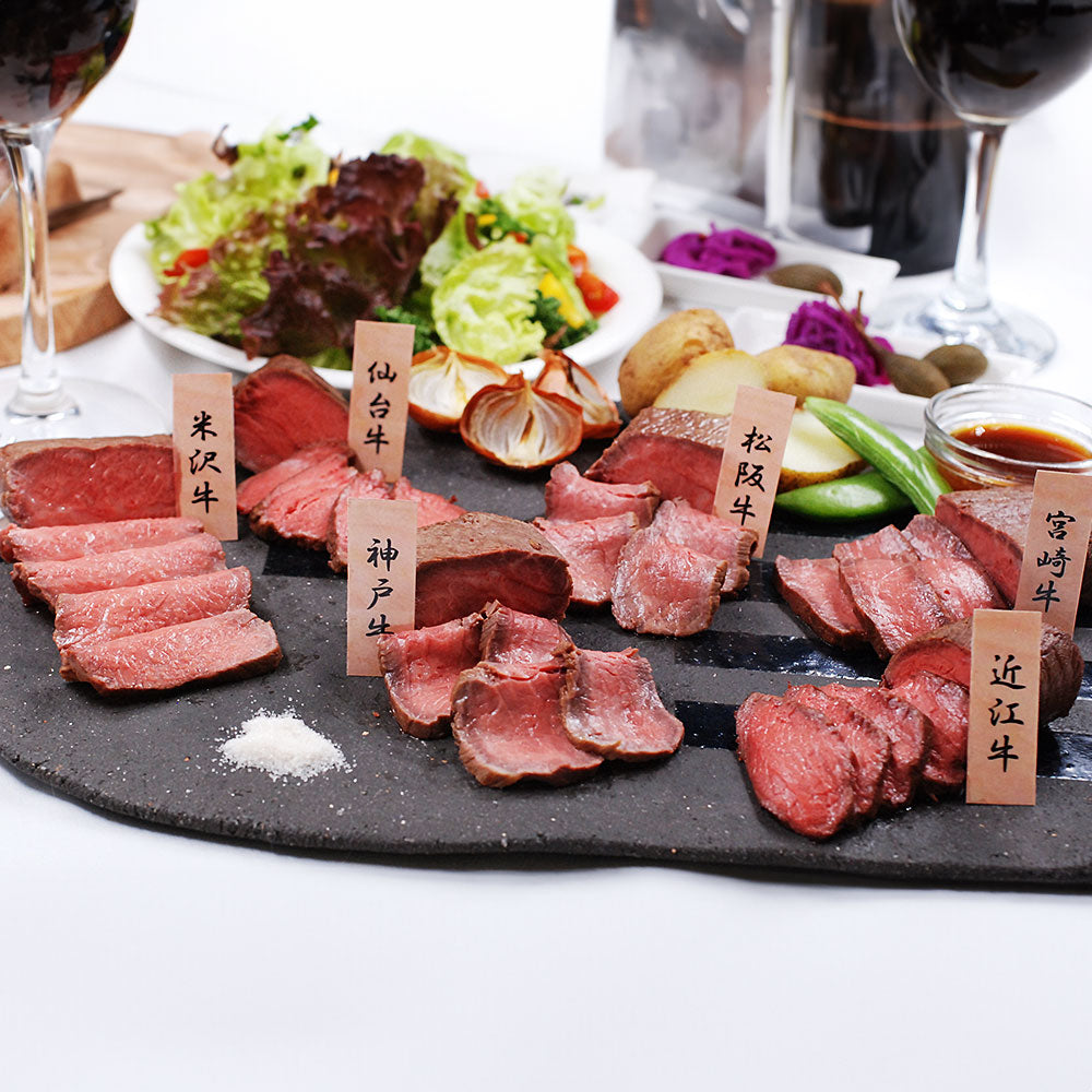 ファイブミニッツ・ミーツ 6大ブランド和牛食べ比べローストビーフ 惣菜 詰合せ【送料込み】【二重包装不可】【お届け不可地域：離島】