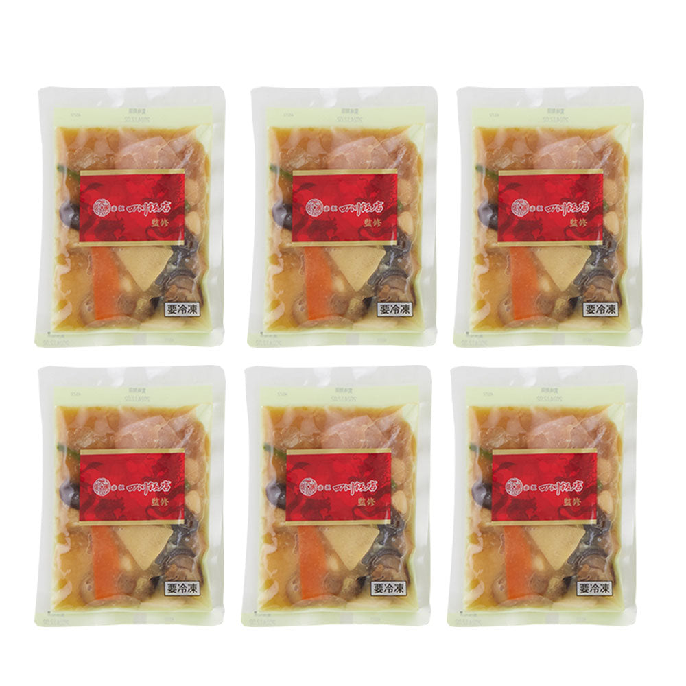 東京 赤坂四川飯店 監修 本格八宝菜6個セット 中華惣菜【送料込み】【二重包装不可】【お届け不可地域：離島】