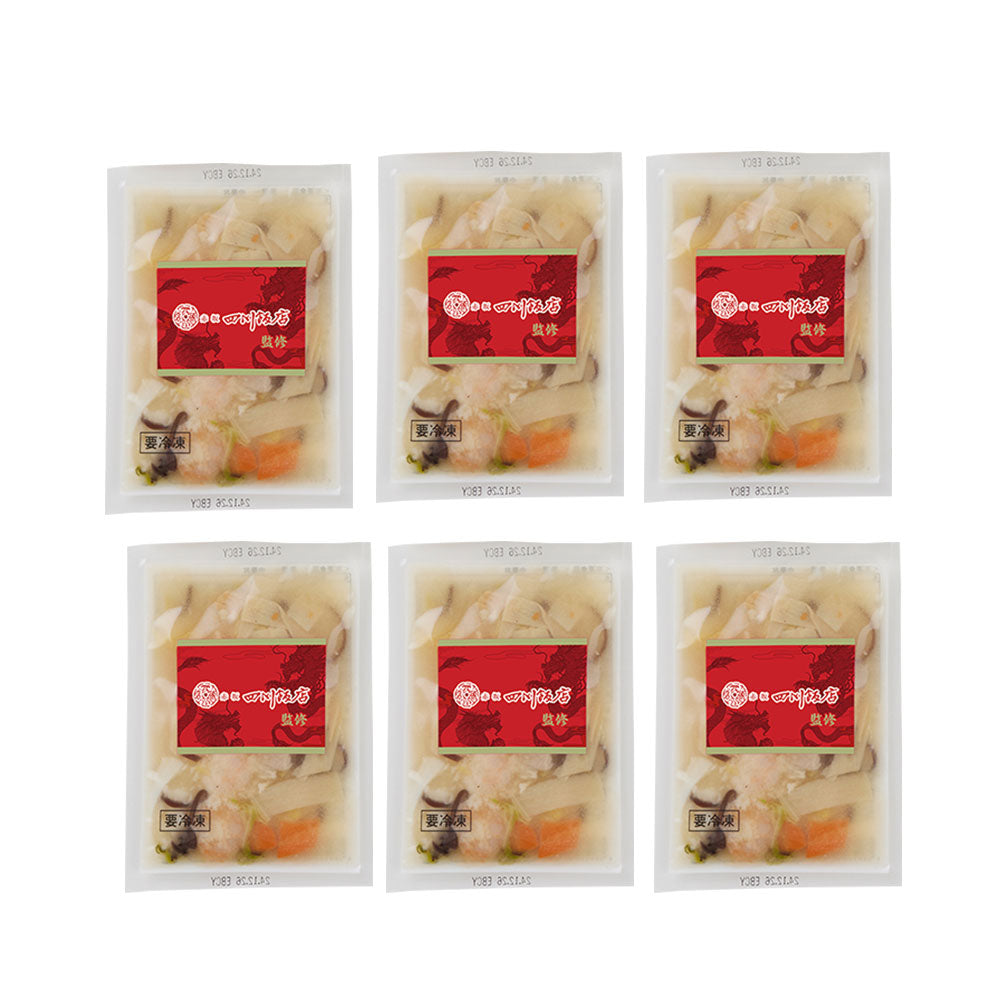 東京 赤坂四川飯店 監修 中華丼の具6個セット 中華惣菜【送料込み】【二重包装不可】【お届け不可地域：離島】