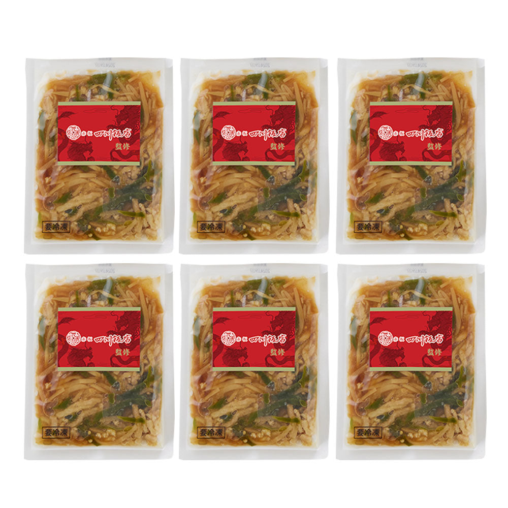 東京 赤坂四川飯店 監修 青椒肉絲丼の具6個セット 中華惣菜【送料込み】【二重包装不可】【お届け不可地域：離島】