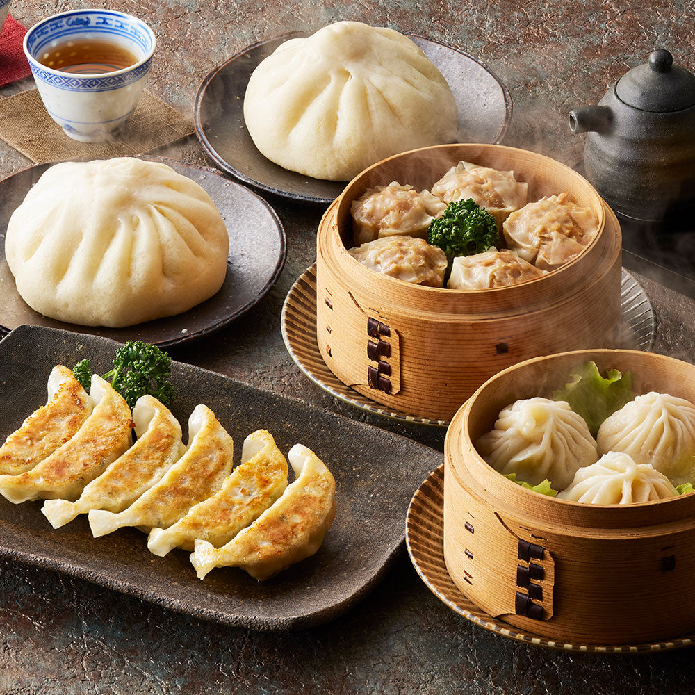 東京 赤坂四川飯店 監修 点心4種セット（餃子6個入×2、肉まん、焼売、焼売） 中華惣菜 点心【送料込み】【二重包装不可】【お届け不可地域：離島】