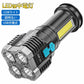 即納 LED懐中電灯 LEDライト COBライト 超明るい USB充電式 ハンディライト IPX6防水 小型 超高輝度 登山 夜釣り 作業用 フラッシュ アウトドア 地震/防災 w380