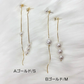 (Bゴールド*M)ピアス パール ロング 揺れる 2way パールピアス アシンメトリー ロングピアス 大ぶりイヤリング左右非対称 かわいい