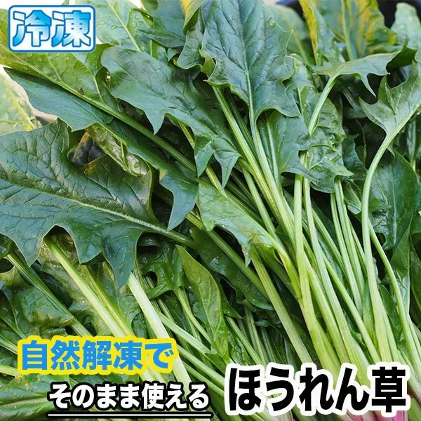 ほうれん草 １kg (500g×2パック)【便利な小分けパック】解凍するだけそのまま使える サラダ お弁当 おかず 冷凍野菜 お惣菜 具沢山 カット野菜 常備野菜