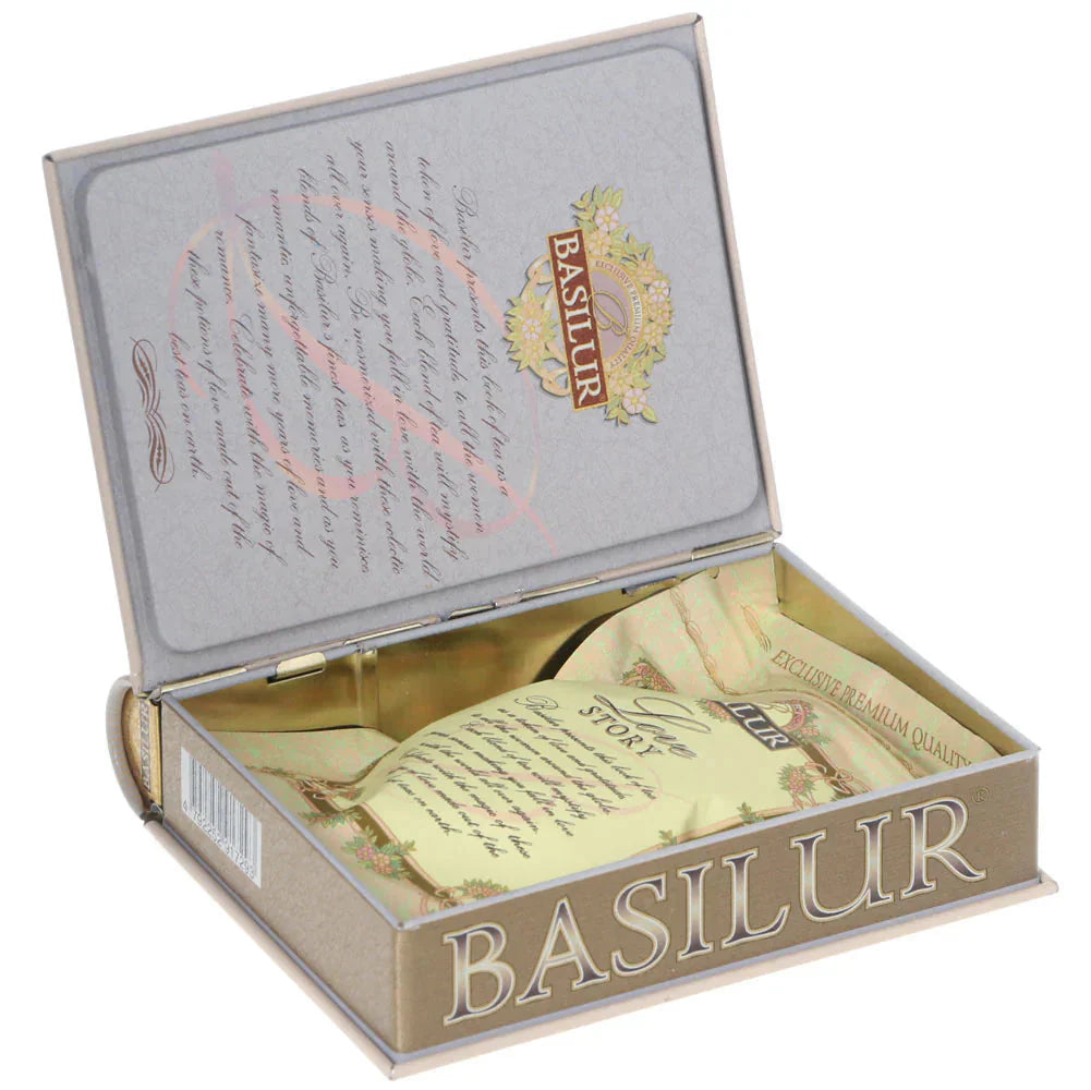 バシラーティー ミニブック缶 4缶セット 手提げ紙袋付き Basilur Tea【送料込み】