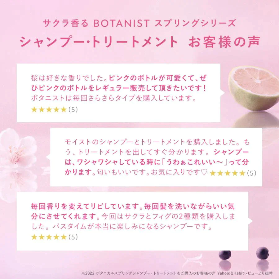BOTANIST ボタニスト ボタニカルスプリングモイストシャンプー・トリートメントセット ヘアケア ぼたにすと