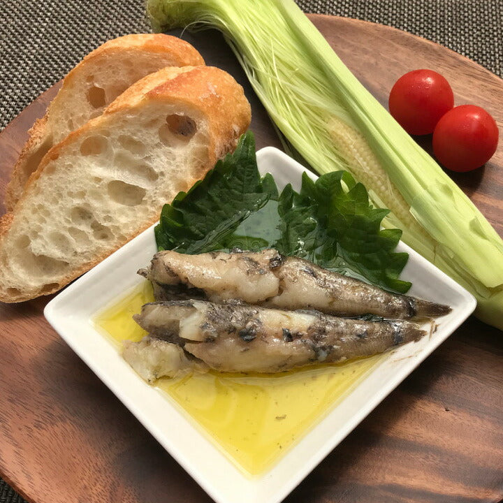 無添加 魚屋厳選魚介のオイル煮 5種セット（かつお タコの子 めひかり あなご いわし）