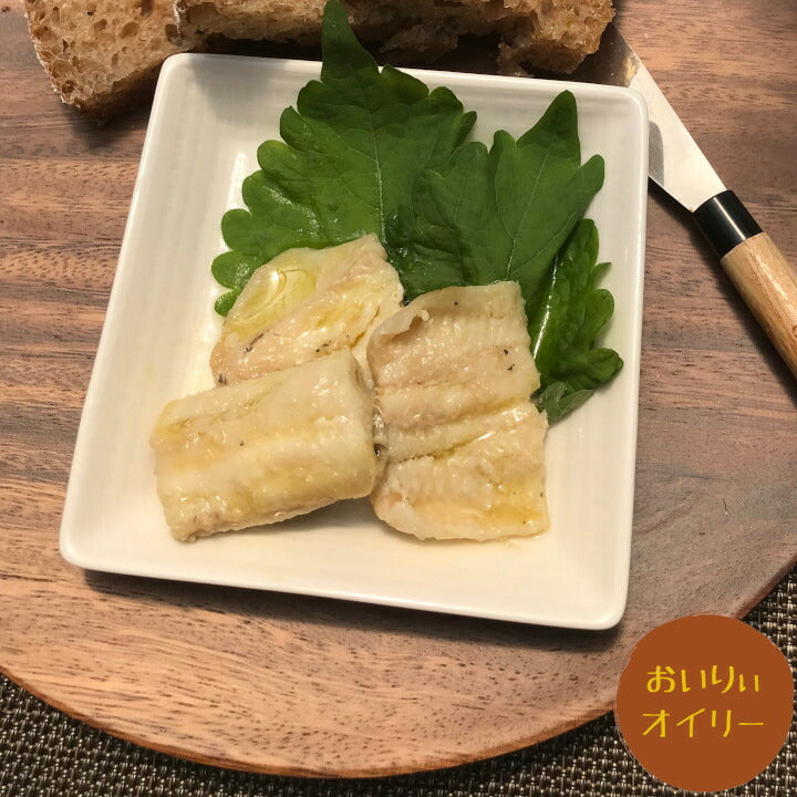 【3人シェア買いでお得】無添加 魚屋厳選魚介のオイル煮 5種セット（かつお タコの子 めひかり あなご いわし）